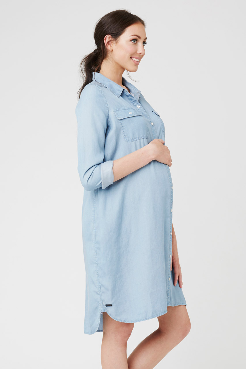 джинсовое платье на беременных