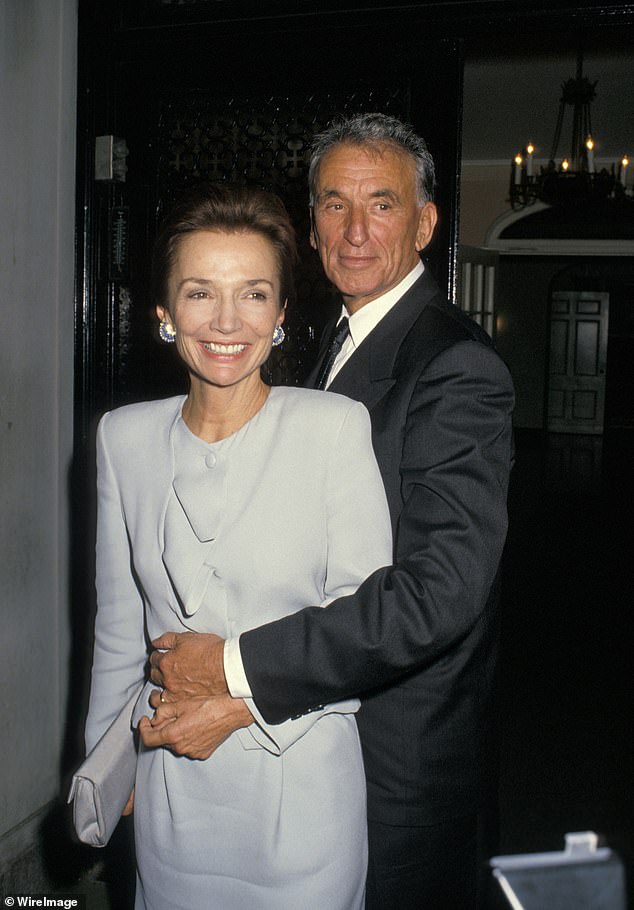 Lee Radziwill married three times. she split from her third husband, Herb Ross (pictured right at their wedding reception) in 2001