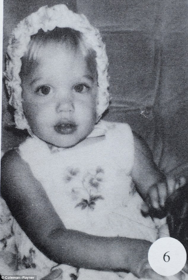 A star is born! Angelina was a beautiful baby, wearing a tiny bonnet in this undated photo