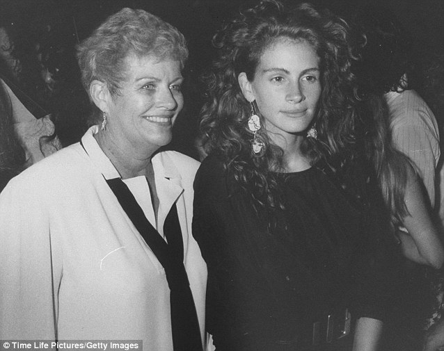 Looking after mum: Julia Roberts and her mother Betty Motes - Betty suffered a heart attack in 2009, so Julia moved her from Georgia to LA to be closer to her