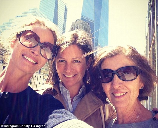 Last year the supermodel posted an image of herself with sister Kelly and their mom, showing just how the Turlington family have grown up