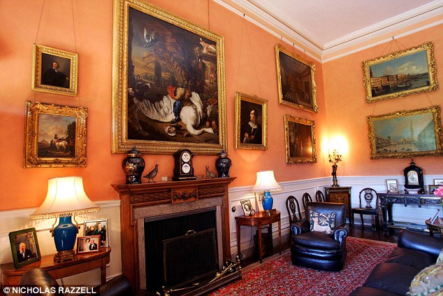 Ornate surroundings: The smoking room at Highclere Castle