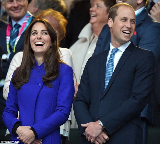 The prince chose his wife, Kate, who he met at university and is pictured with here at the Rugby World Cup Opening Ceremony last week, as his number one supporter, but added his dog Lupo to the list as well
