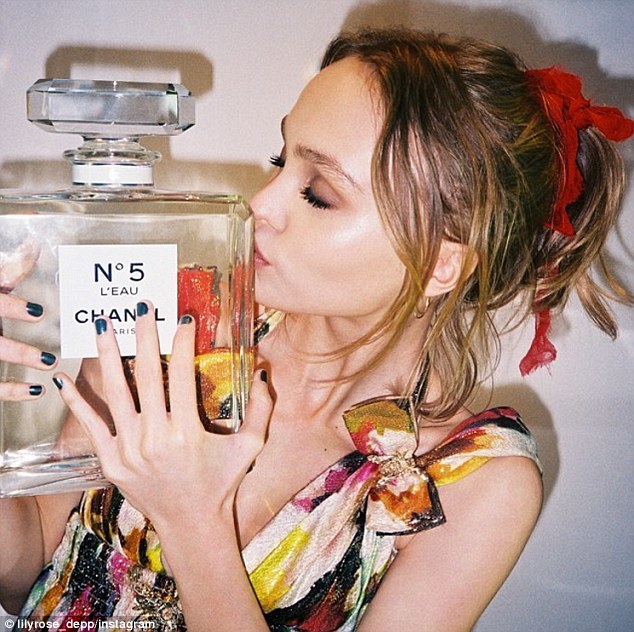 Rising star: On Tuesday, it was announced that Lily-Rose will be the face of the new Chanel No. 5 L