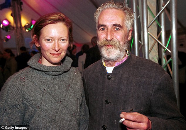 Artist and former partner of Tilda Swinton (left), John Byrne, (right) has revealed he is the child of an incestuous relationship between his mother and grandfather