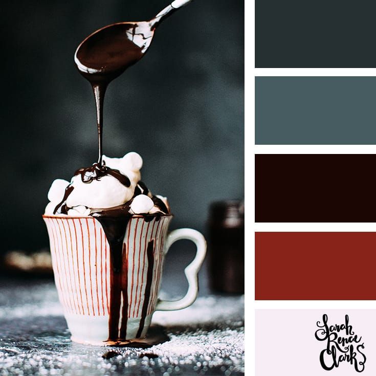 Сочетание цвета шоколадного:  цвет и его сочетания с другими .