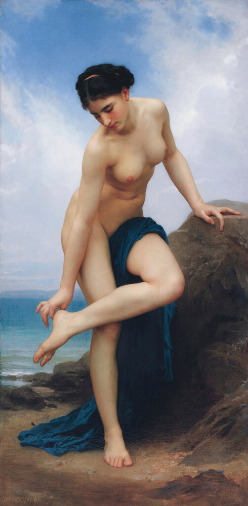 Après le bain, by William Bouguereau