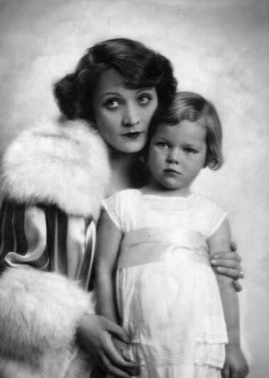 Marlene Dietrich & her daughter Maria