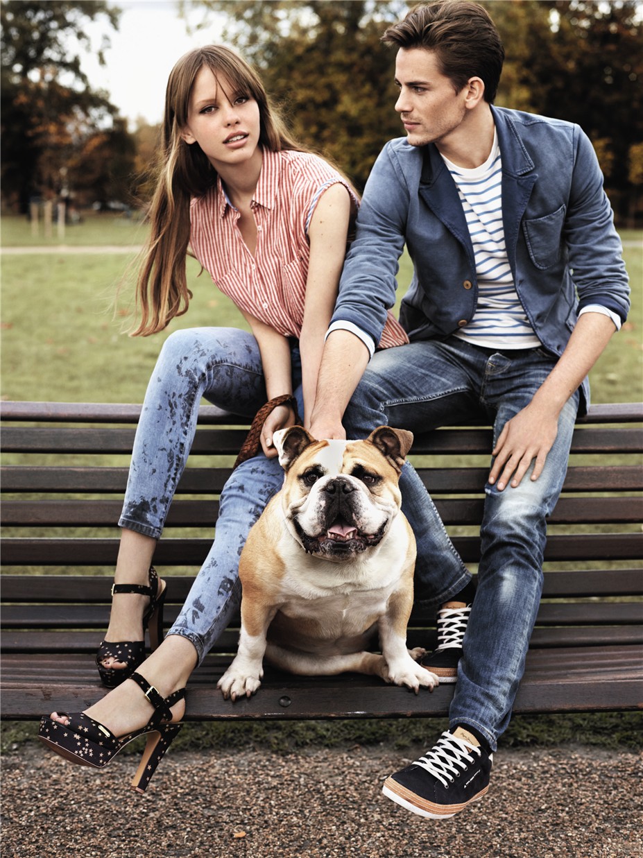 Cara Delevingne / Кара Делевинь в рекламе джинсовой одежды Pepe Jeans, весна-лето 2013