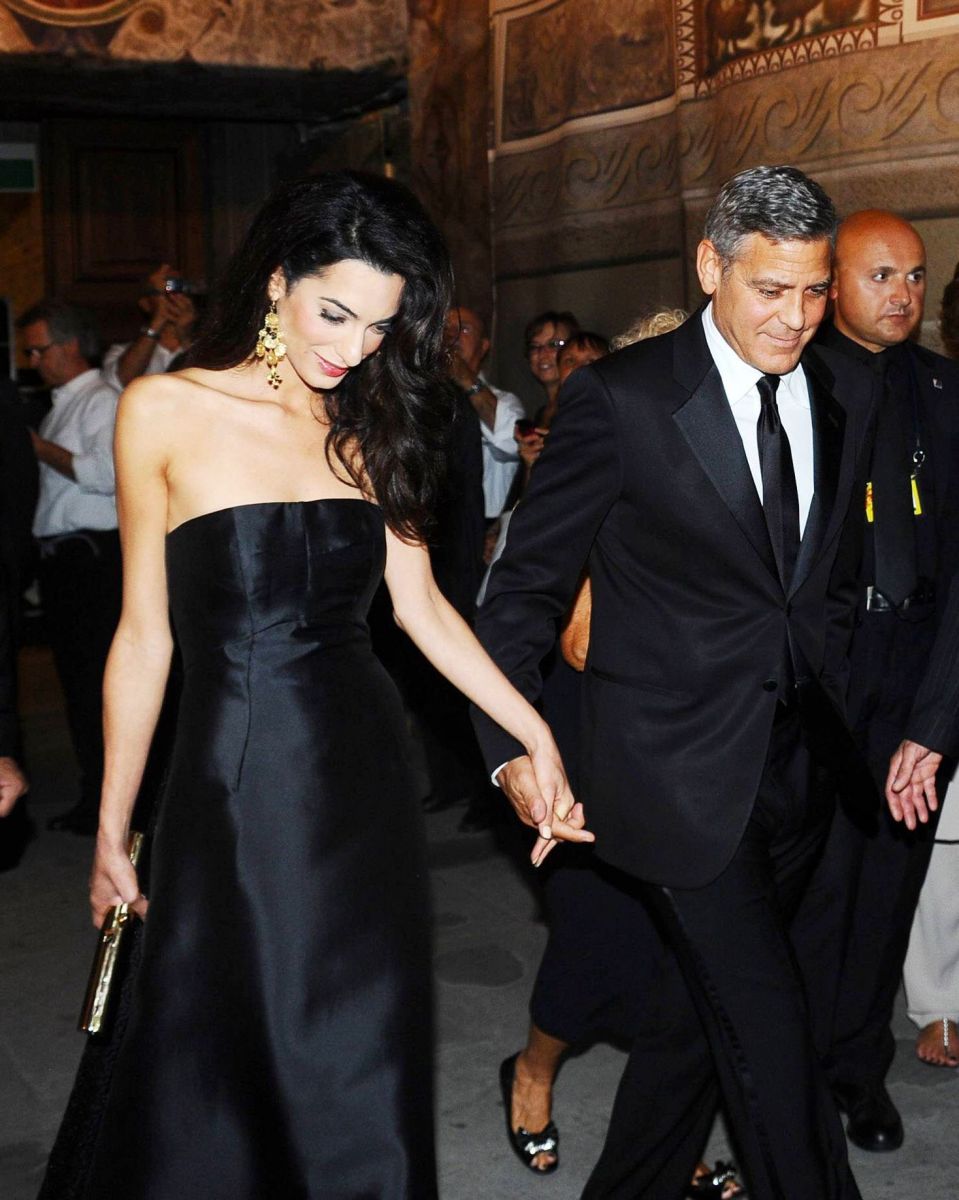 Джордж Клуни и его невеста Амаль Аламуддин