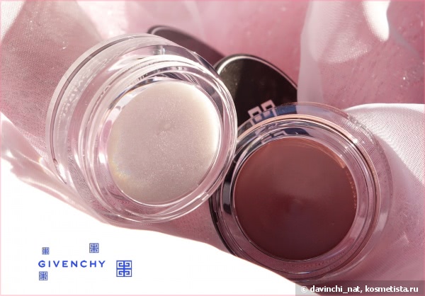 Второе дыхание с тенями Givenchy Ombre Couture Cream Eyeshadow 16hr Hold-Waterproof #1 Top Coat Blanc Satin, #3 Rose Dentelle