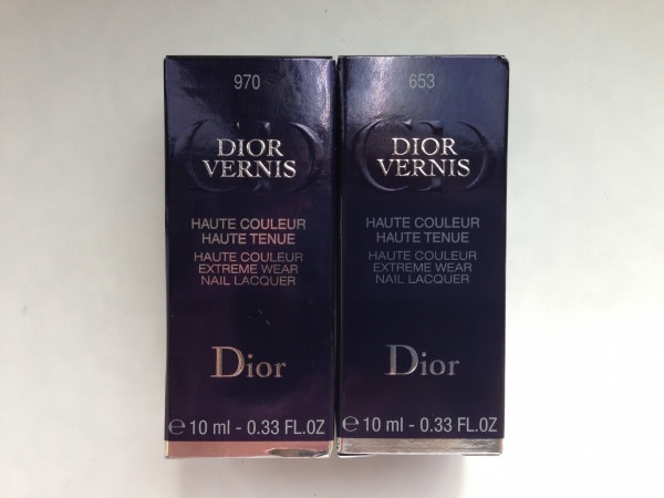 Dior Vernis  # 653 Darling и Dior Vernis # 970 Nuit 1947. Пост - предупреждение. Добавлены фото кисти