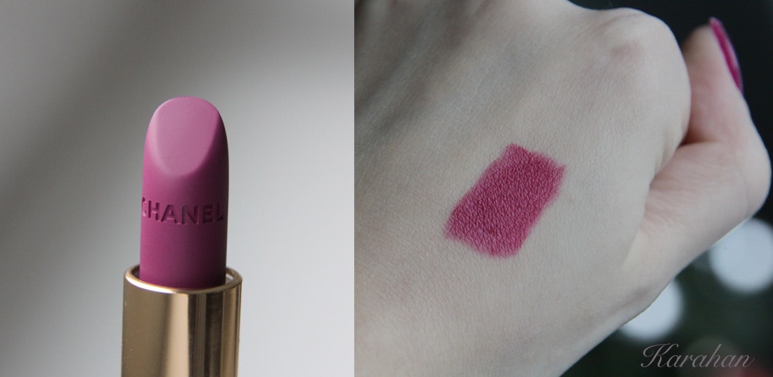 Сияющая и матовая губная помада Chanel Rouge Allure Velvet Luminous Matte Lip Colour в оттенке 50 La Romanesque