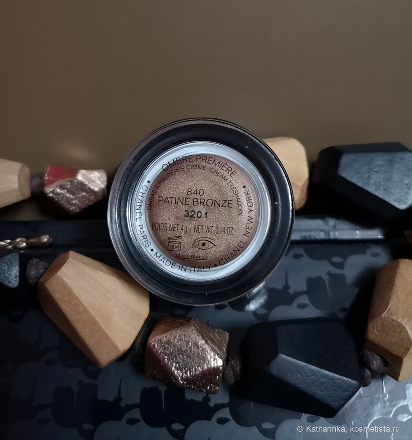 Chanel Ombre Première Longwear Cream Eyeshadow в оттенке 840 Patine Bronze - кремовые тени из коллекции весна 2019