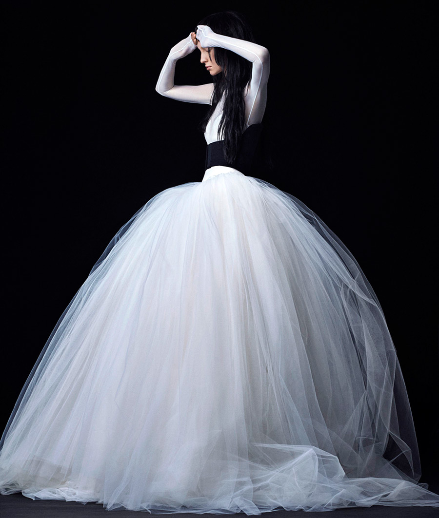 Пышное свадебное платье Вера Вонг