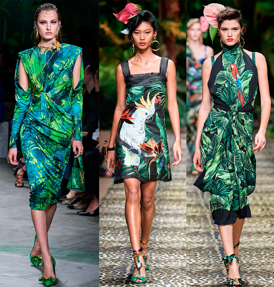Модная тенденция тропический принт