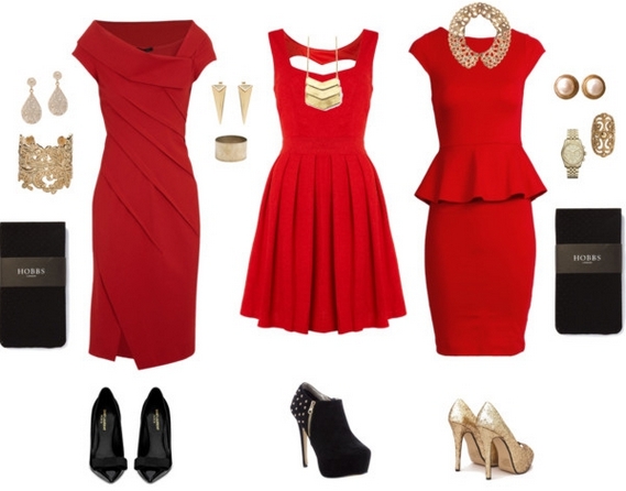 Аксессуары для красного платья