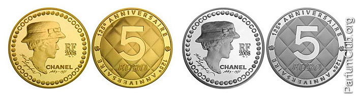 Chanel 5 euro coin - юбилейная монета 5 евро Шанель 5