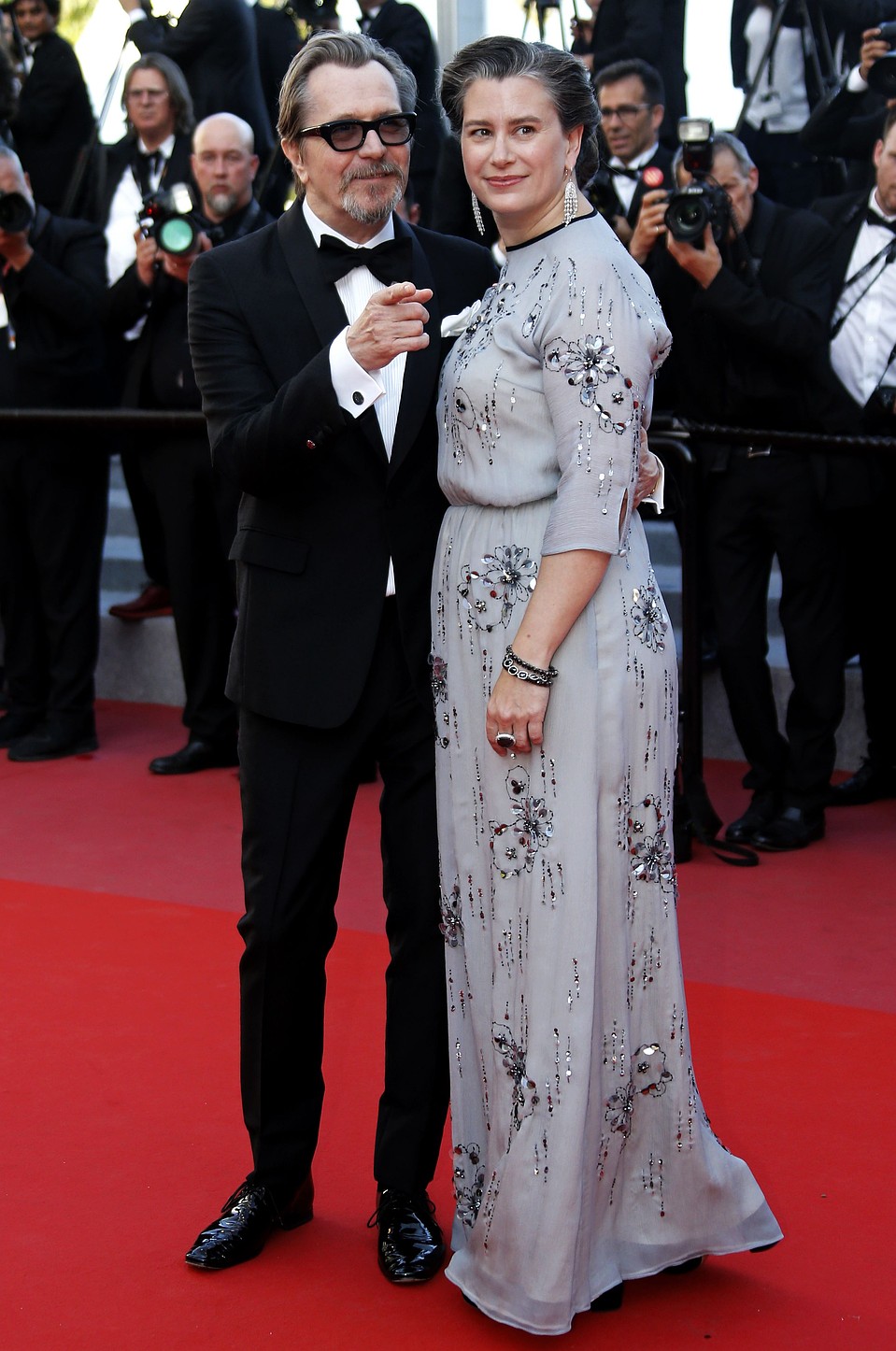 Гари Олдман и его супруга - писательница Жизель Шмидт Фото: REUTERS