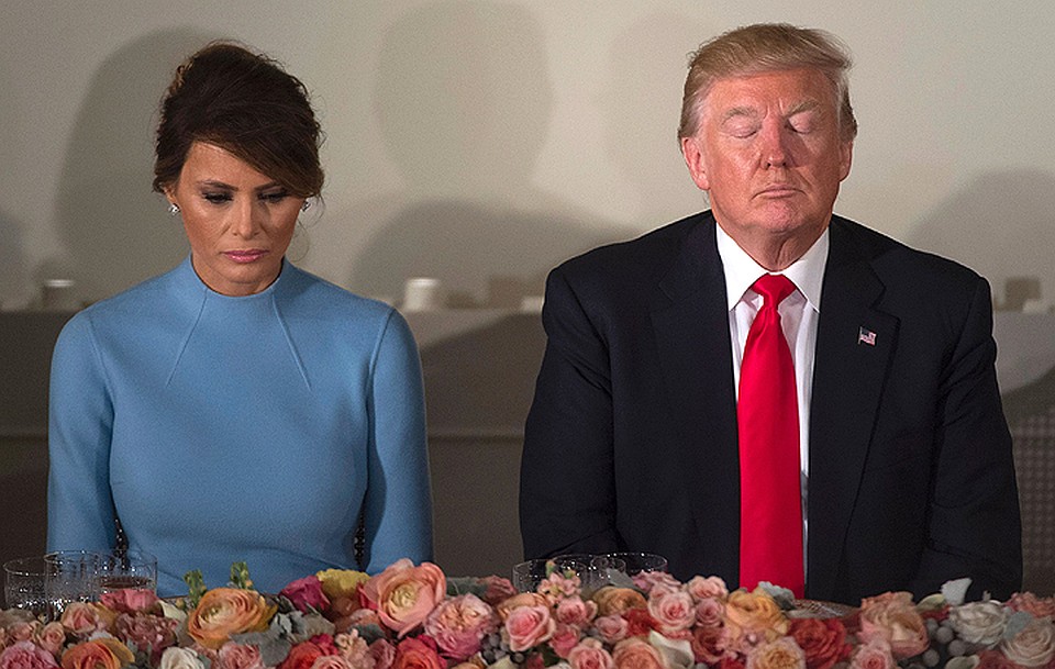 Дональд и Мелания Трамп смотрелись скованно. Фото: EAST NEWS