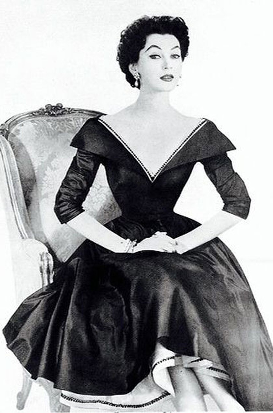 Модель Довима в Christian Dior, 1950-е 