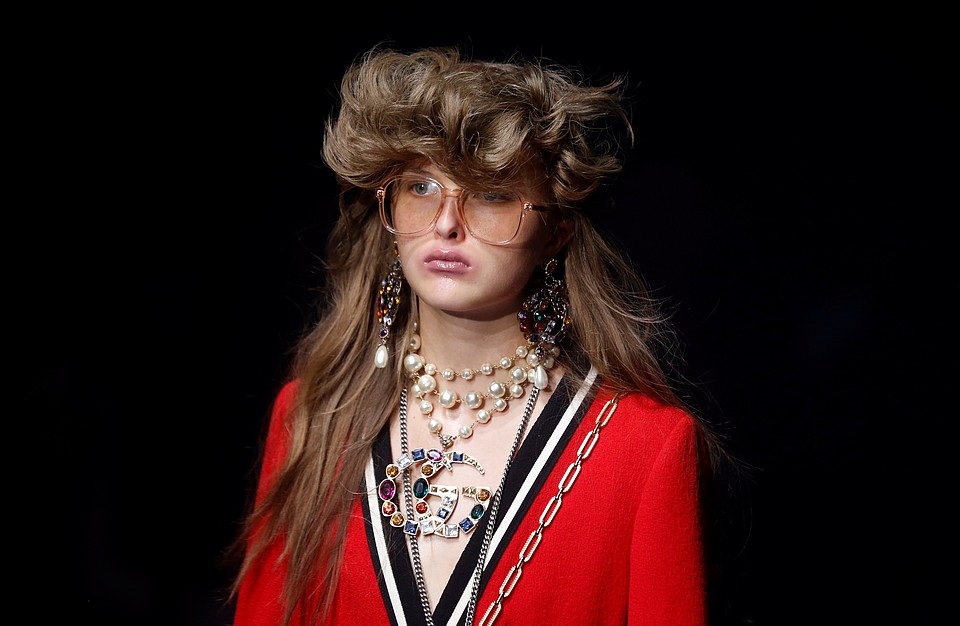 В новой коллекции Gucci чувствуется рок-н-рольный дух 1970-х. Фото: REUTERS