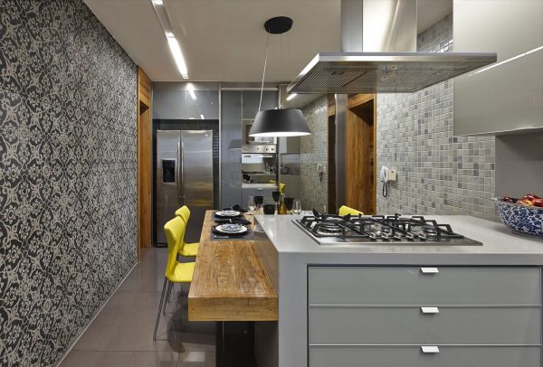 Фото серых стен на кухне