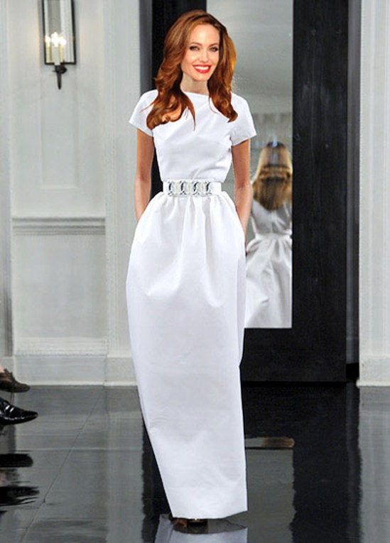 Свадебное платье Анджелины Джоли с карманами от Victoria Beckham
