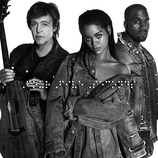 Рианна, Канье Уэст и Пол Маккартни записали песню «FourFiveSeconds