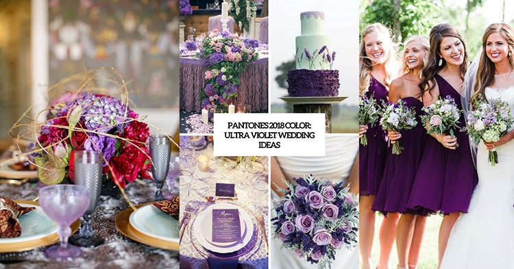 Удьтра фиолет - как модный цвет свадьбы 2018