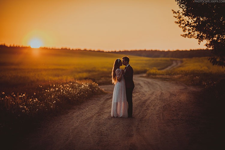 Фотосессия на закате - свадебный тренд 2019