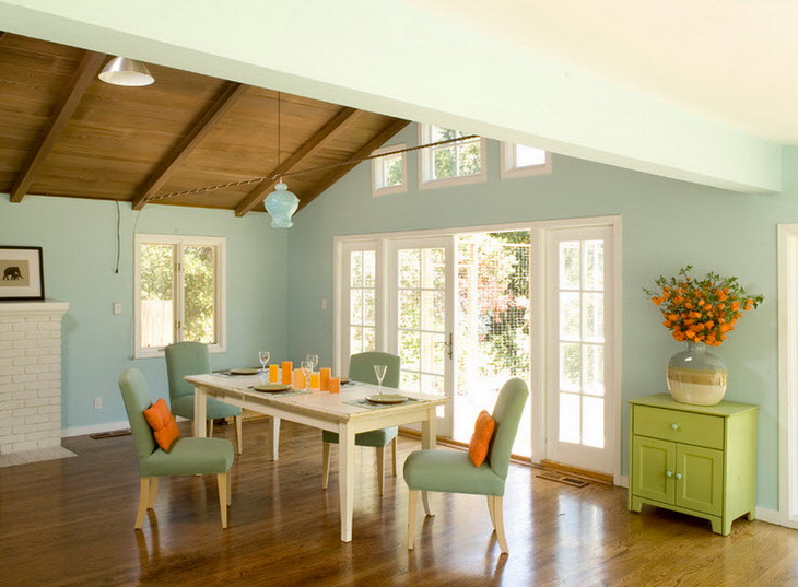 Лаймовый цвет в интерьере