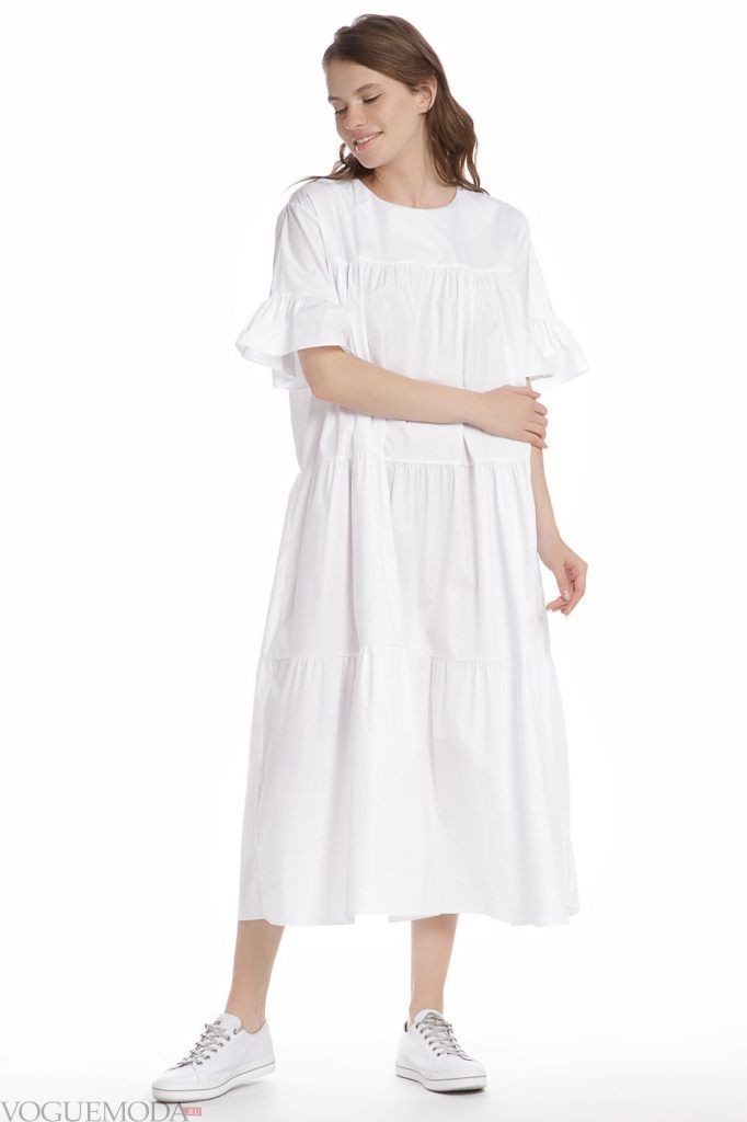 образ белое платье