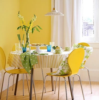 кухня в лимонном цвете