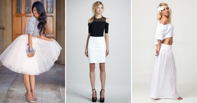 Белая юбка – самые модные модели на все случаи жизни