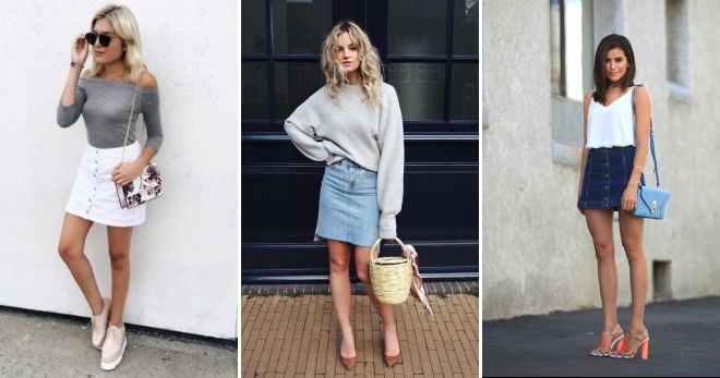 Джинсовая юбка – с чем носить и как создавать модные образы?
