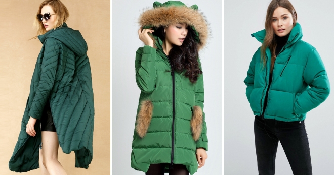 Зеленый пуховик – с чем носить и как создавать модные образы?
