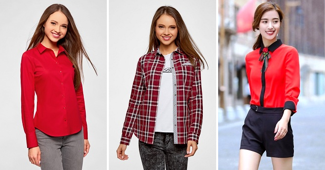 Красная рубашка – с чем носить и как создавать модные образы?