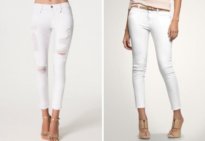 белые джинсы 1