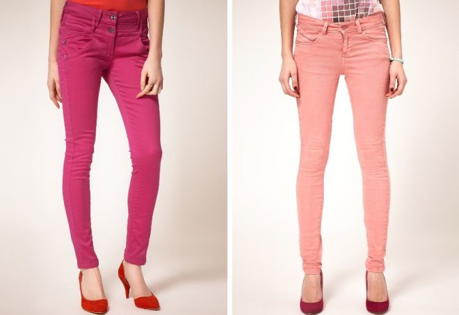 розовые джинсы 2