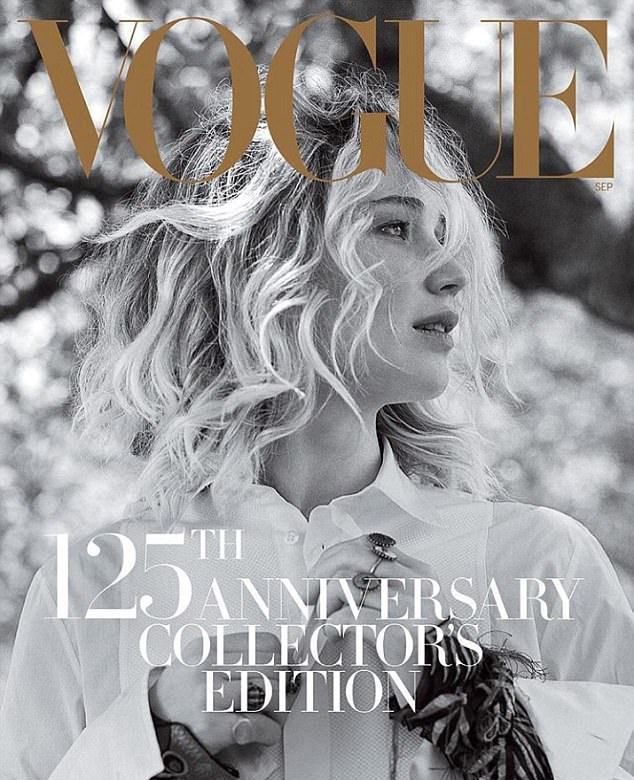 Актриса Дженнифер Лоуренс на обложке Vogue