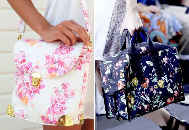 летние сумки с цветочным принтом