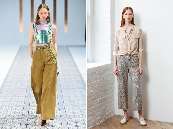 какие женские брюки сейчас в моде 2019