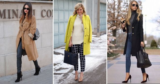 Модные луки весна 2019 с пальто
