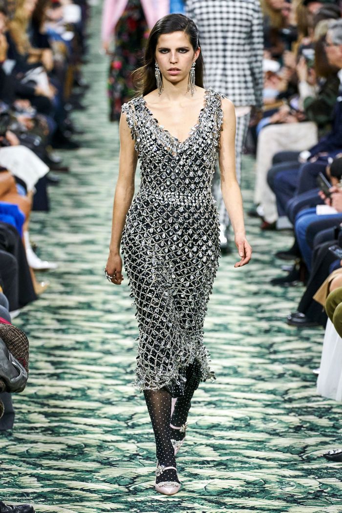 Модное блестящее платье Paco Rabanne