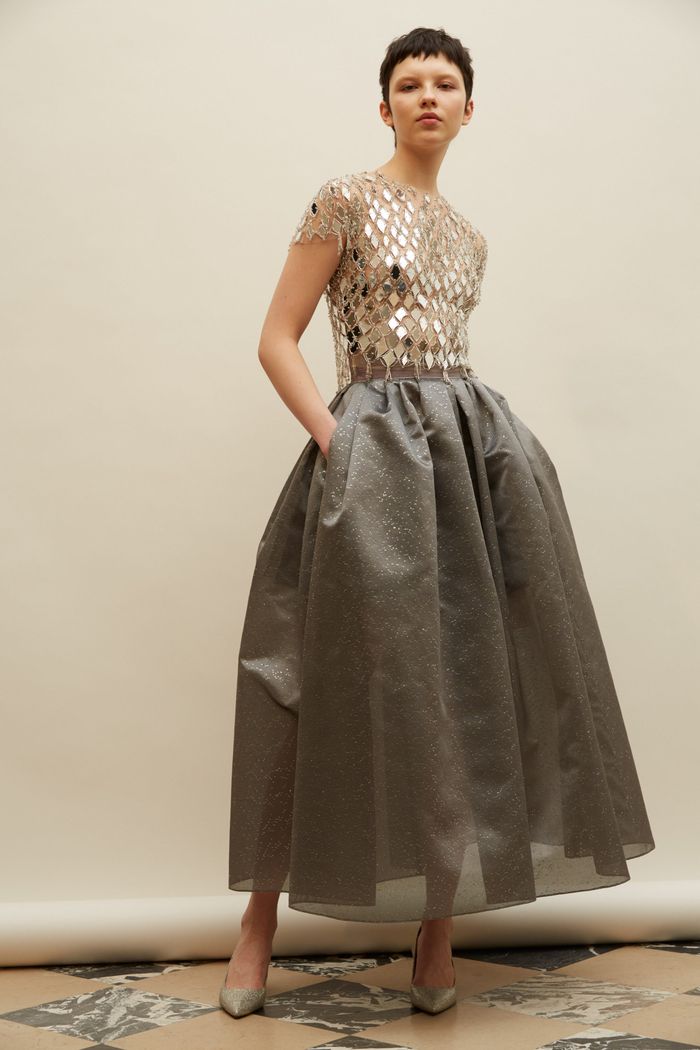 Модное блестящее платье Reem Acra