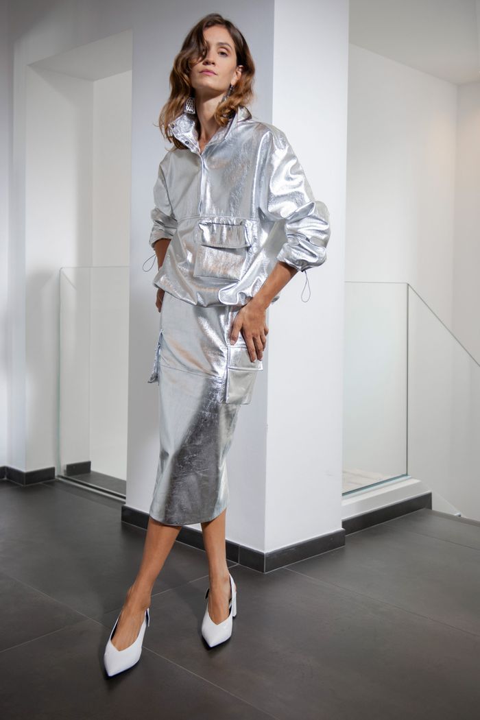 Модная юбка 2020 с накладными карманами из коллекции Simonetta Ravizza