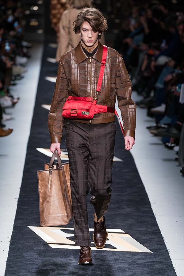 коричневая куртка Fendi 2019-2020